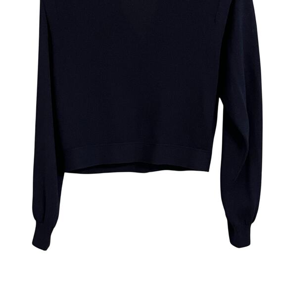 Vintage St. John Wool Navy Blue Cardigan Sweater Jacket - Picture 7 of 9